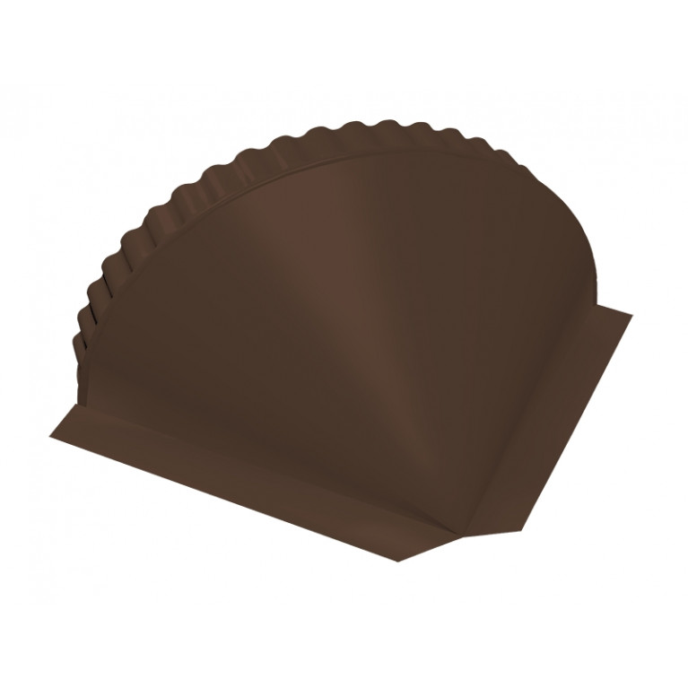 Заглушка малая конусная 0,45 Drap RAL 8017 шоколад