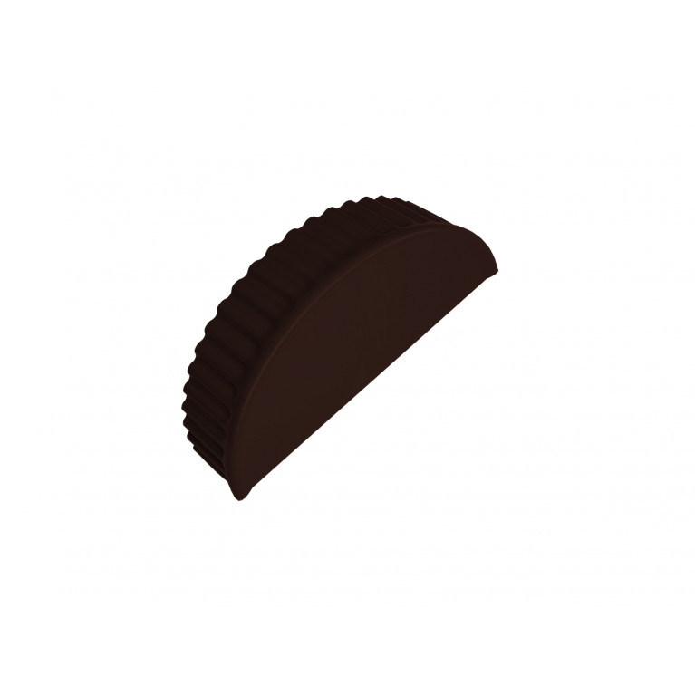Заглушка торцевая GreenCoat Pural BT, matt RR 887 шоколадно-коричневый (RAL 8017 шоколад)