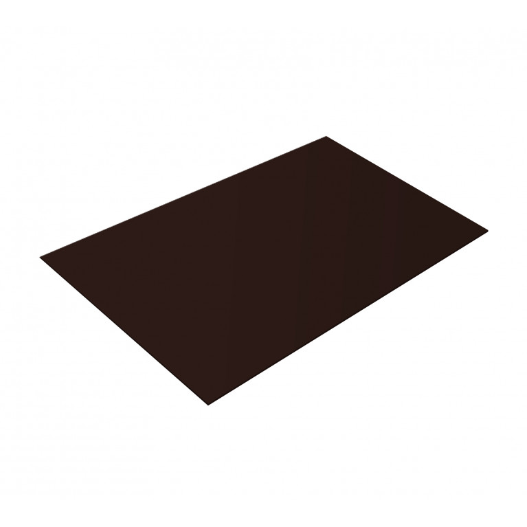 Плоский лист 0,7 PE с пленкой RAL 8017 шоколад