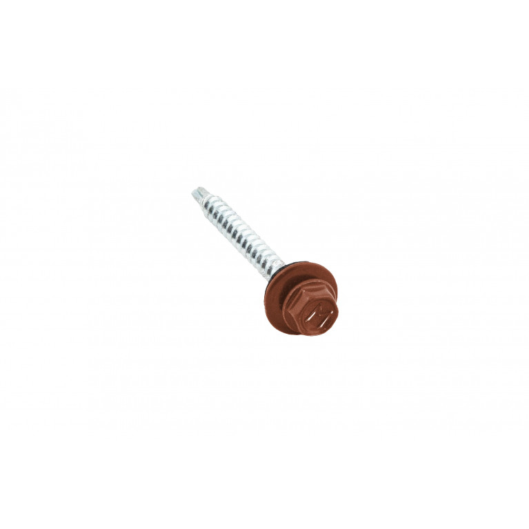 Саморез кровельный Daxmer 4,8х50 RAL 8004 (150) сверло №1