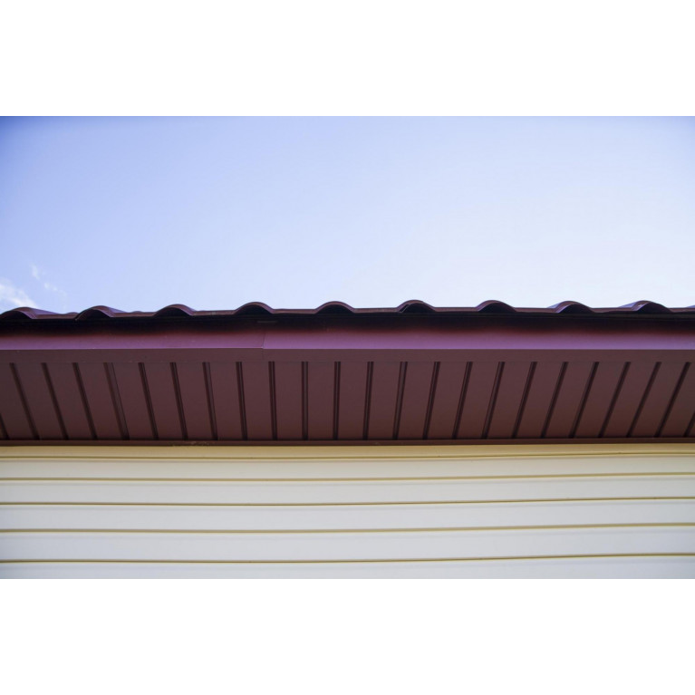 Софит металлический без перфорации 0,5 Rooftop Matte с пленкой RAL 7024 мокрый асфальт