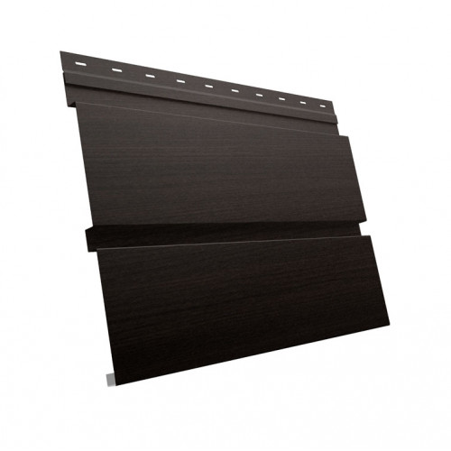 Софит металлический Квадро брус с перфорацией 0,45 Print Elite с пленкой Coffee Wood TwinColor