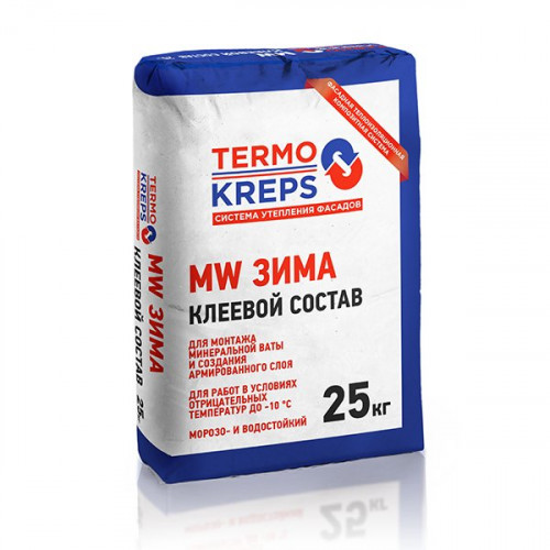 Клеевой состав TERMOKREPS MW зима, мешок 25 кг