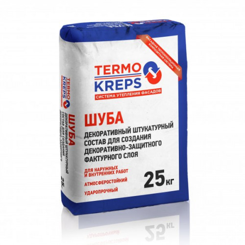 Декоративный штукатурный состав TERMOKREPS Шуба, мешок 25 кг