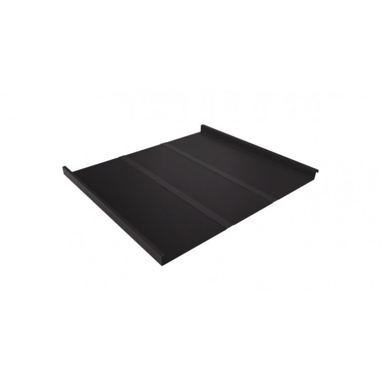 Фальц двойной стоячий Line Grand Line 0,5 GreenCoat Pural BT, matt RR 32 темно-коричневый (RAL 8019 серо-коричневый)