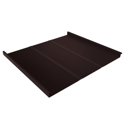 Фальц двойной стоячий Line 0,5 Satin Мatt RAL 8017 шоколад