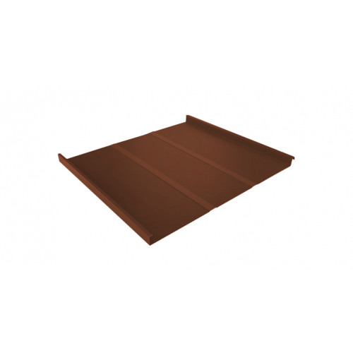 Фальц двойной стоячий Line 0,5 Satin Мatt RAL 8004 терракота