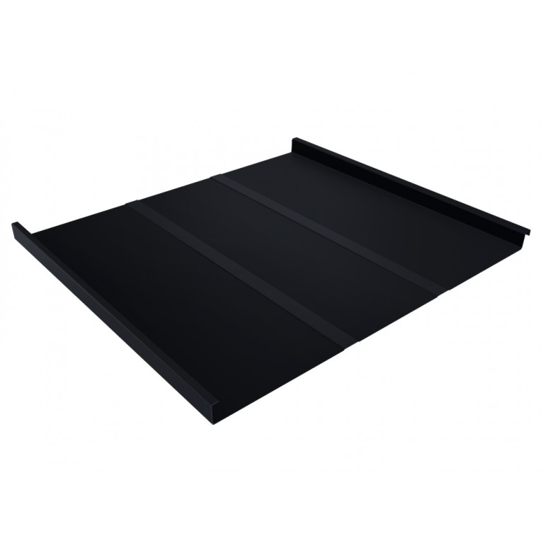 Фальц двойной стоячий Line 0,5 Satin Мatt RAL 9005 черный