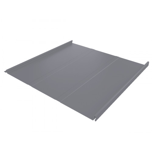 Фальц двойной стоячий Line Grand Line 0,5 Satin с пленкой на замках RAL 7004 сигнальный серый