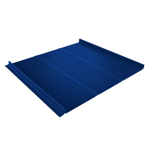 Кликфальц Line 0,5 Satin с пленкой на замках RAL 5005 сигнальный синий