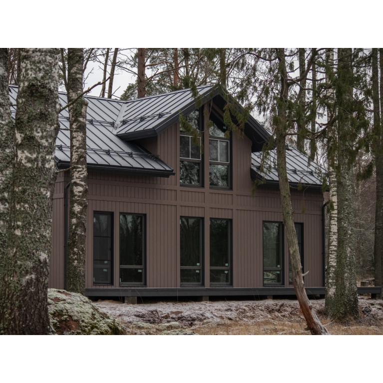 Кликфальц Pro 0,5 Satin с пленкой на замках RAL 7024 мокрый асфальт