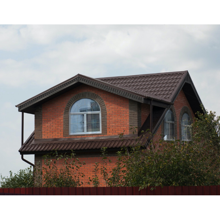Металлочерепица классик 0,5 Satin Мatt RAL 8017 шоколад