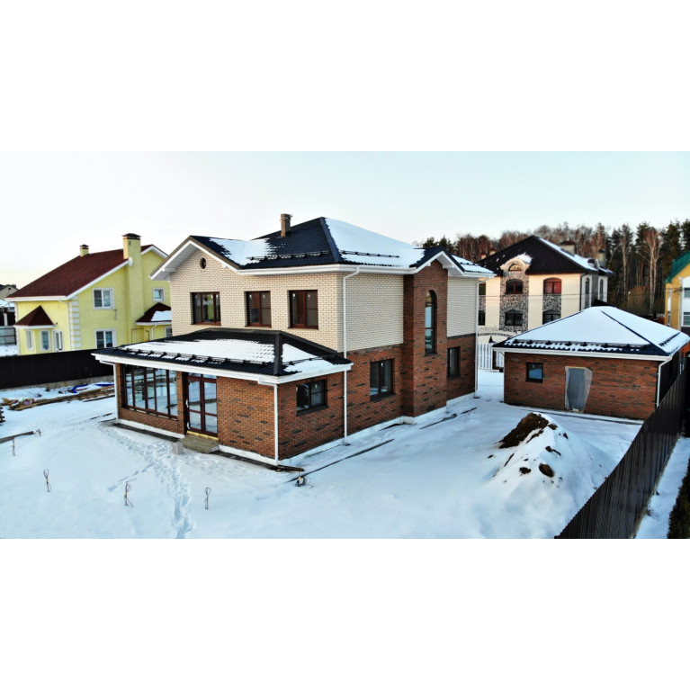 Металлочерепица классик 0,5 Satin Мatt RAL 7024 мокрый асфальт
