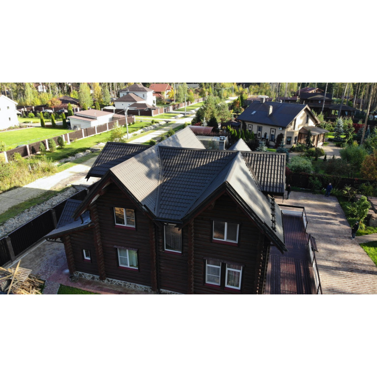 Металлочерепица классик 0,5 Rooftop Matte RR 32 темно-коричневый