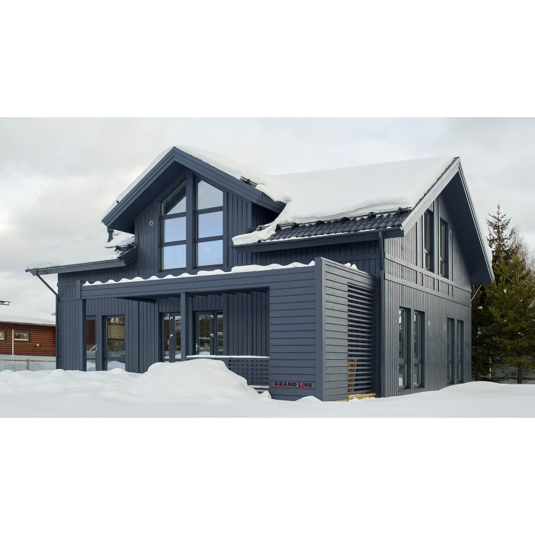 Металлочерепица классик 0,5 Satin RAL 7024 мокрый асфальт