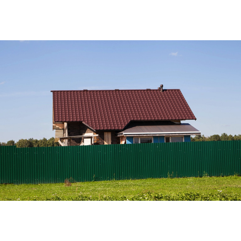 Металлочерепица камея 0,45 Drap RAL 8017 шоколад
