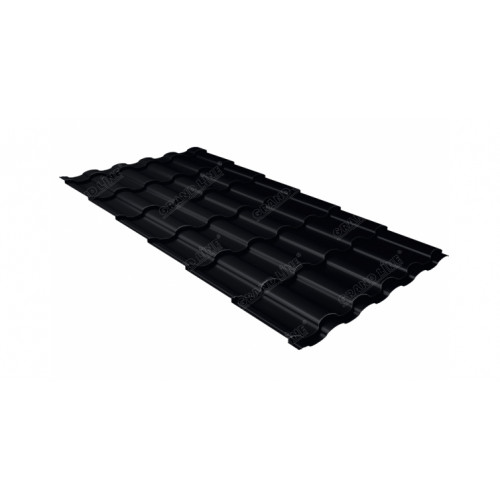 Металлочерепица кредо 0,5 Rooftop Matte RAL 9005 черный