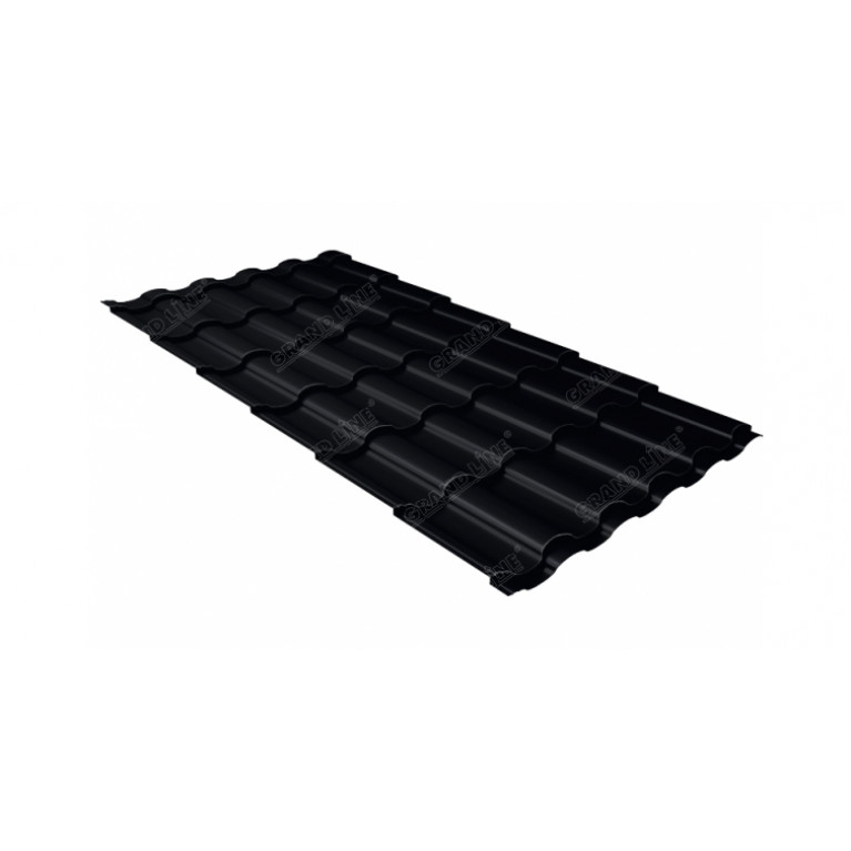 Металлочерепица кредо 0,5 Rooftop Matte RAL 9005 черный