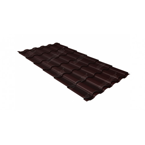 Металлочерепица кредо 0,5 Rooftop Matte RAL 8017 шоколад