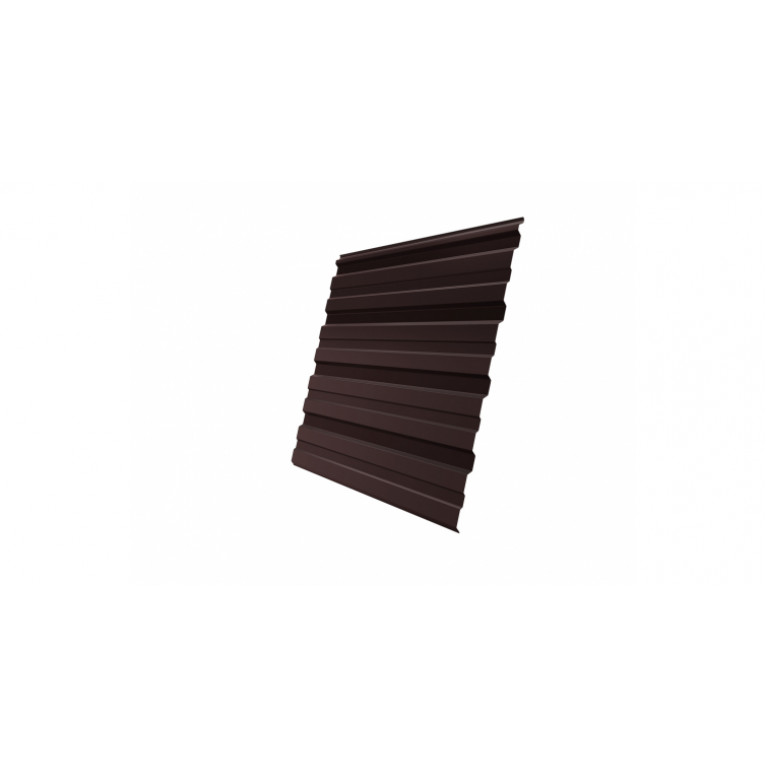 Профнастил С10R 0,5 Satin с пленкой RAL 8017 шоколад