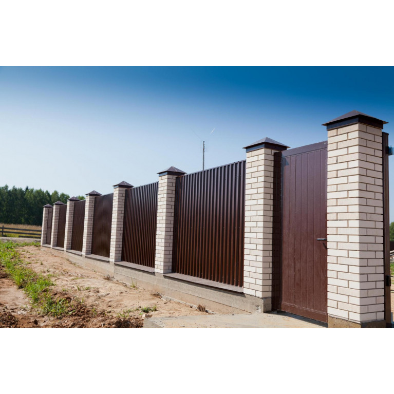Колпак на столб 390х390мм 0,45 Drap TX с пленкой RR 32 темно-коричневый