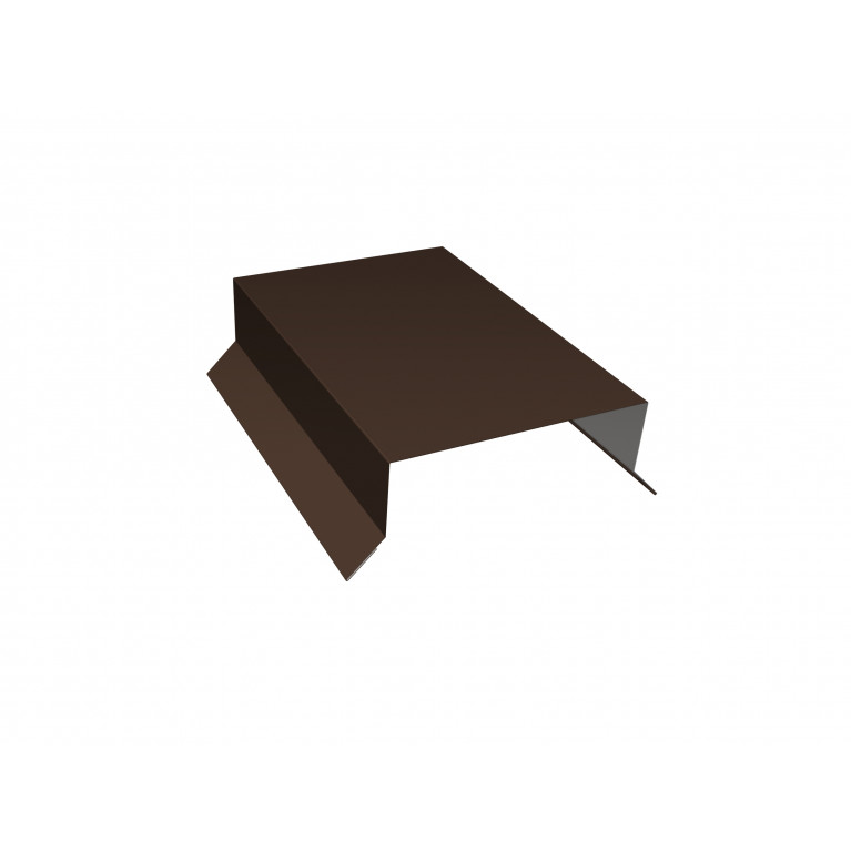 Парапетная крышка прямая 100мм 0,45 Drap ST RAL 8017 шоколад (2м)