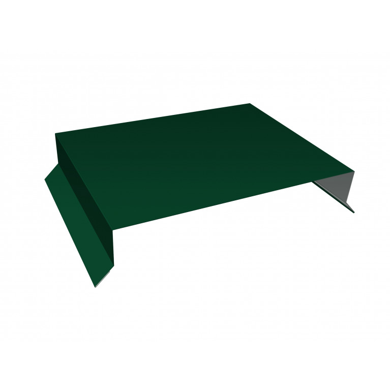 Парапетная крышка прямая 200мм 0,45 Drap TX RAL 6005 зеленый мох (3м)