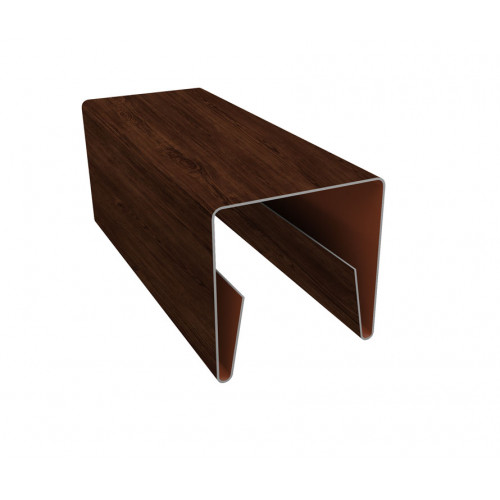 Планка П-образная заборная 20 0,45 Print-Double Premium Cherry Wood Lite Fresh (2м)