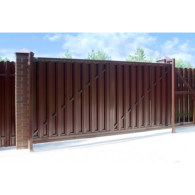Ворота откатные Colority Zinc 2,03x4,0 RAL 8017