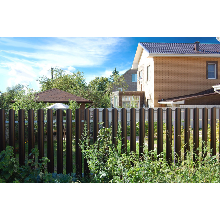 Штакетник Twin 0,45 Drap RAL 3005 красное вино