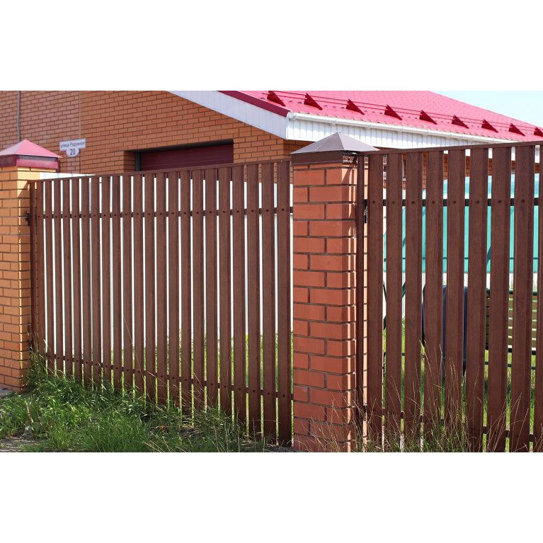 Штакетник Twin 0,45 Drap RAL 7016 антрацитово-серый