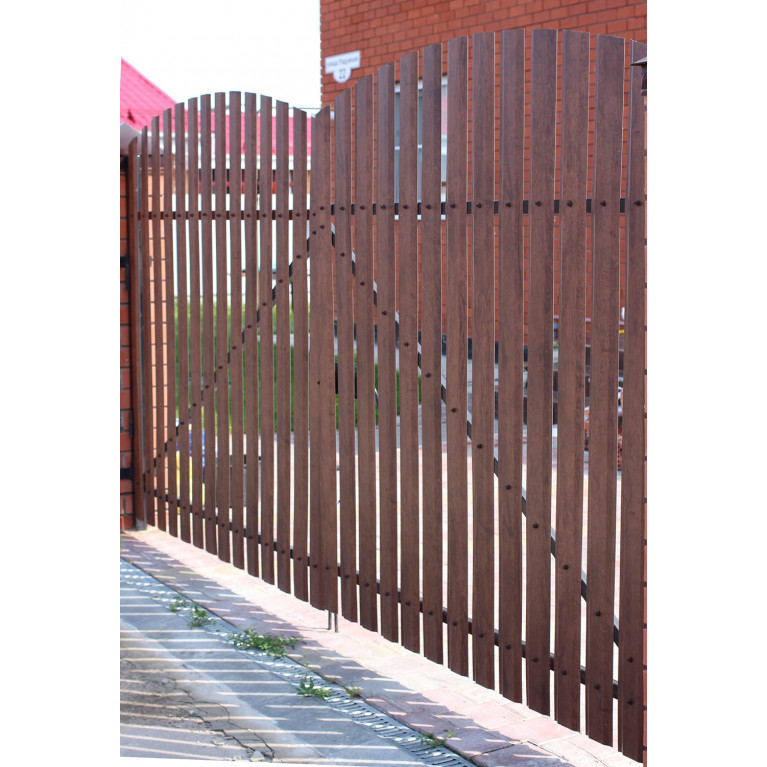 Штакетник Twin 0,45 Drap RAL 3005 красное вино