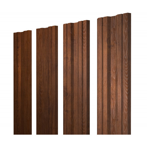 Штакетник Twin с прямым резом 0,45 Print Premium Golden Wood Fresh Twin с прямым резомColor