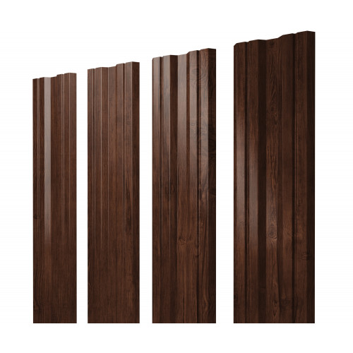 Штакетник Twin с прямым резом 0,45 Print Premium Cherry Wood Fresh Twin с прямым резомColor