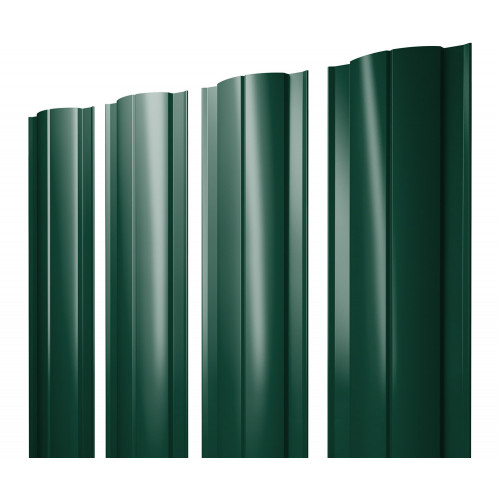 Штакетник Круглый 0,5 Satin RAL 6005 зеленый мох