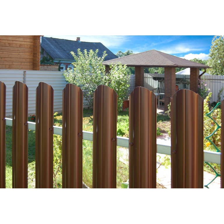 Штакетник Круглый 0,45 PE-Double RAL 6005 зеленый мох