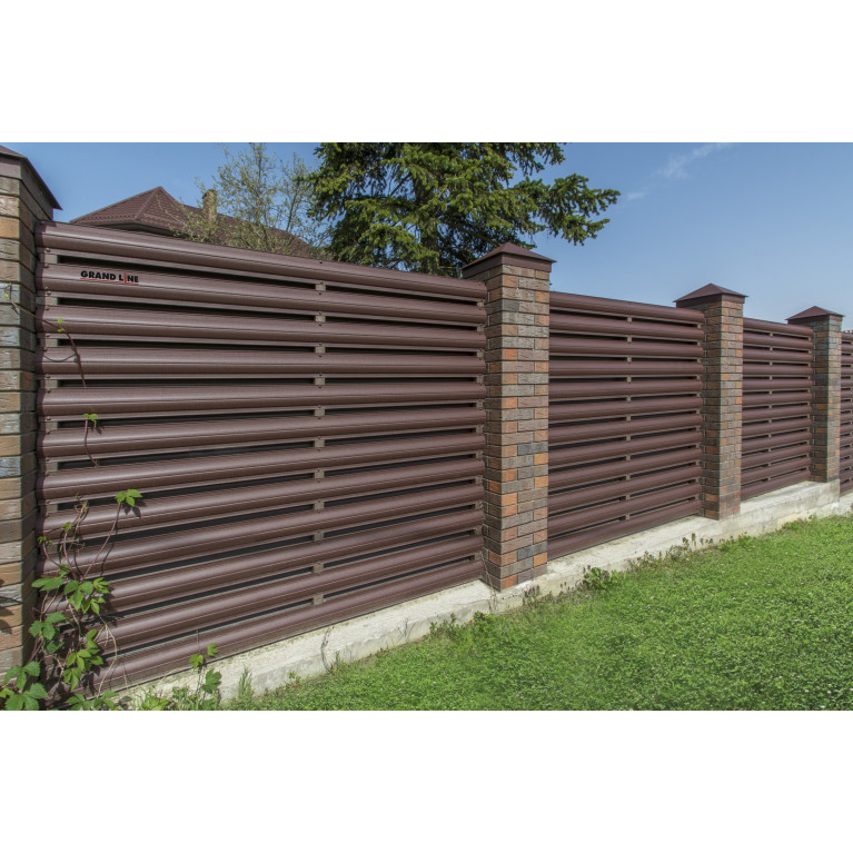 Штакетник Круглый 0,5 PurLite Мatt RAL 8017 шоколад