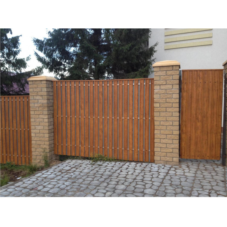 Штакетник М-образный А 0,5 Satin RAL 7016 антрацитово-серый