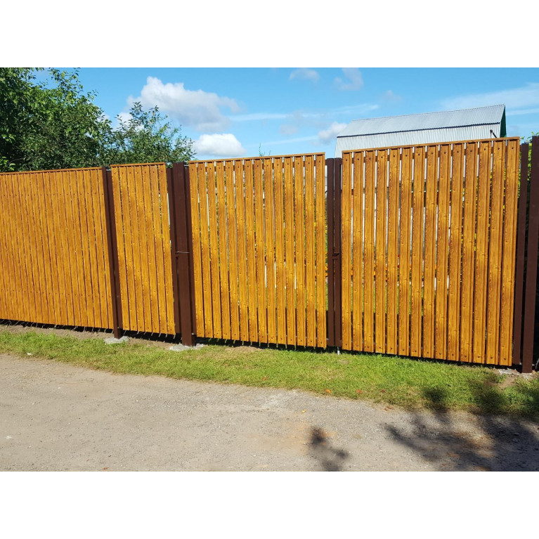 Штакетник М-образный А 0,45 Print Elite Golden Wood