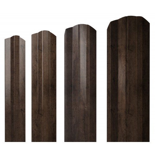 Штакетник М-образный B фигурный 0,45 Print Elite Antique Wood
