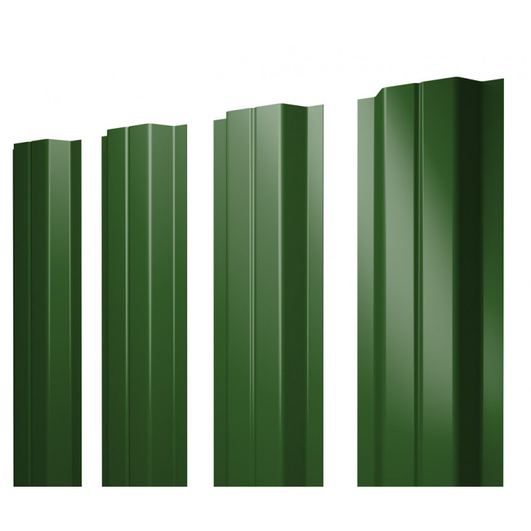Штакетник П-образный А 0,45 PE RAL 6002 лиственно-зеленый
