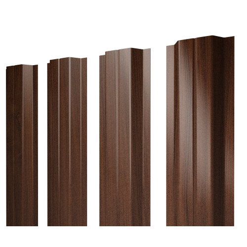 Штакетник П-образный А 0,45 Print Elite Choco Wood