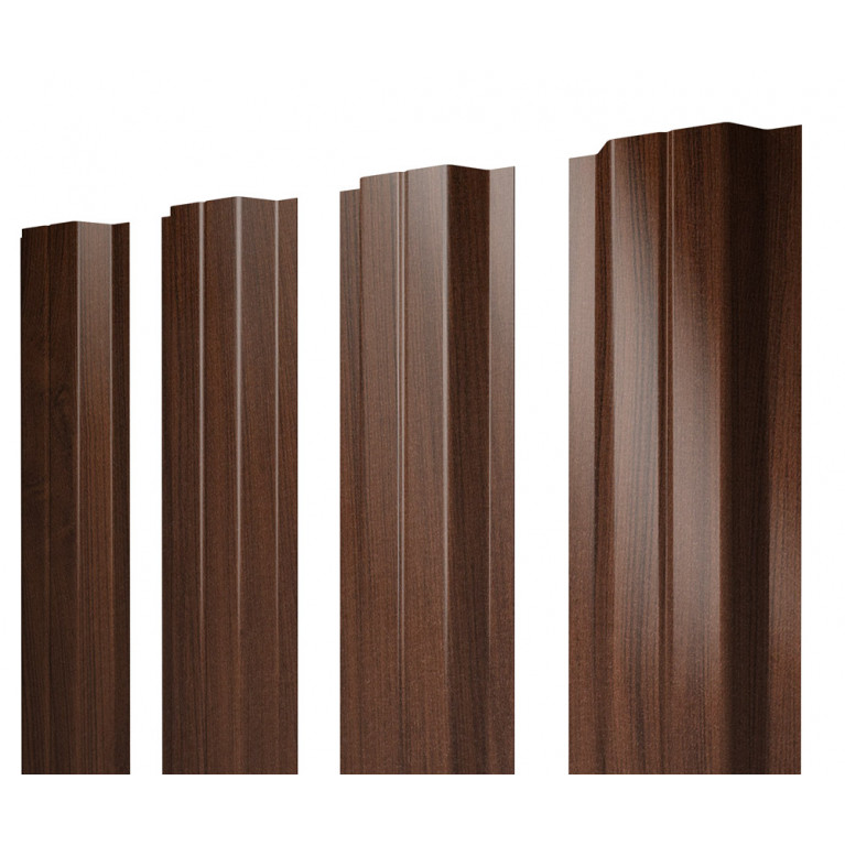 Штакетник П-образный В 0,45 Print Elite Choco Wood