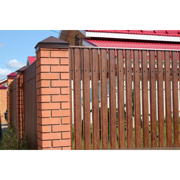 Штакетник П-образный B 0,5 Satin RAL 8017 шоколад
