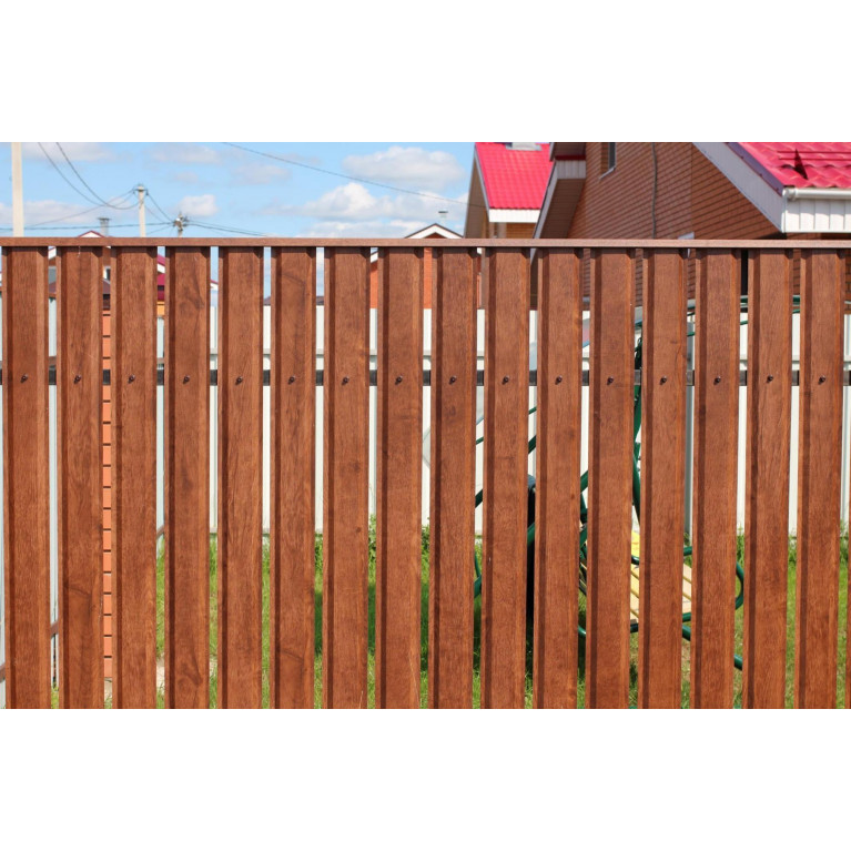 Штакетник П-образный А 0,5 GreenCoat Pural BT, matt RR 23 темно-серый (RAL 7024 мокрый асфальт)