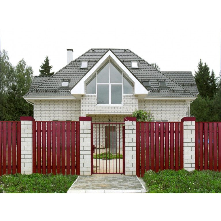 Штакетник П-образный B 0,5 Satin RAL 8017 шоколад