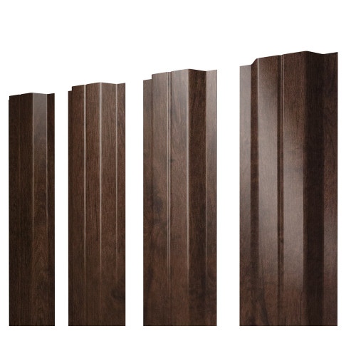 Штакетник П-образный A с прямым резом 0,45 Print-Double Elite Antique Wood