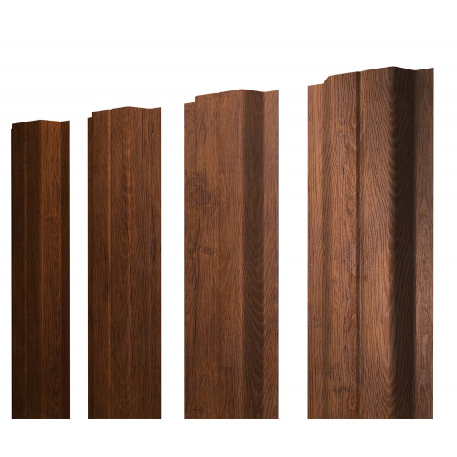 Штакетник П-образный A с прямым резом 0,45 Print Premium Golden Wood Fresh