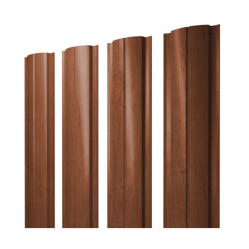 Штакетник Полукруглый Slim 0,45 Print Elite Rowan