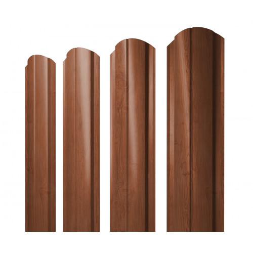 Штакетник Полукруглый Slim фигурный 0,45 Print Elite Rowan